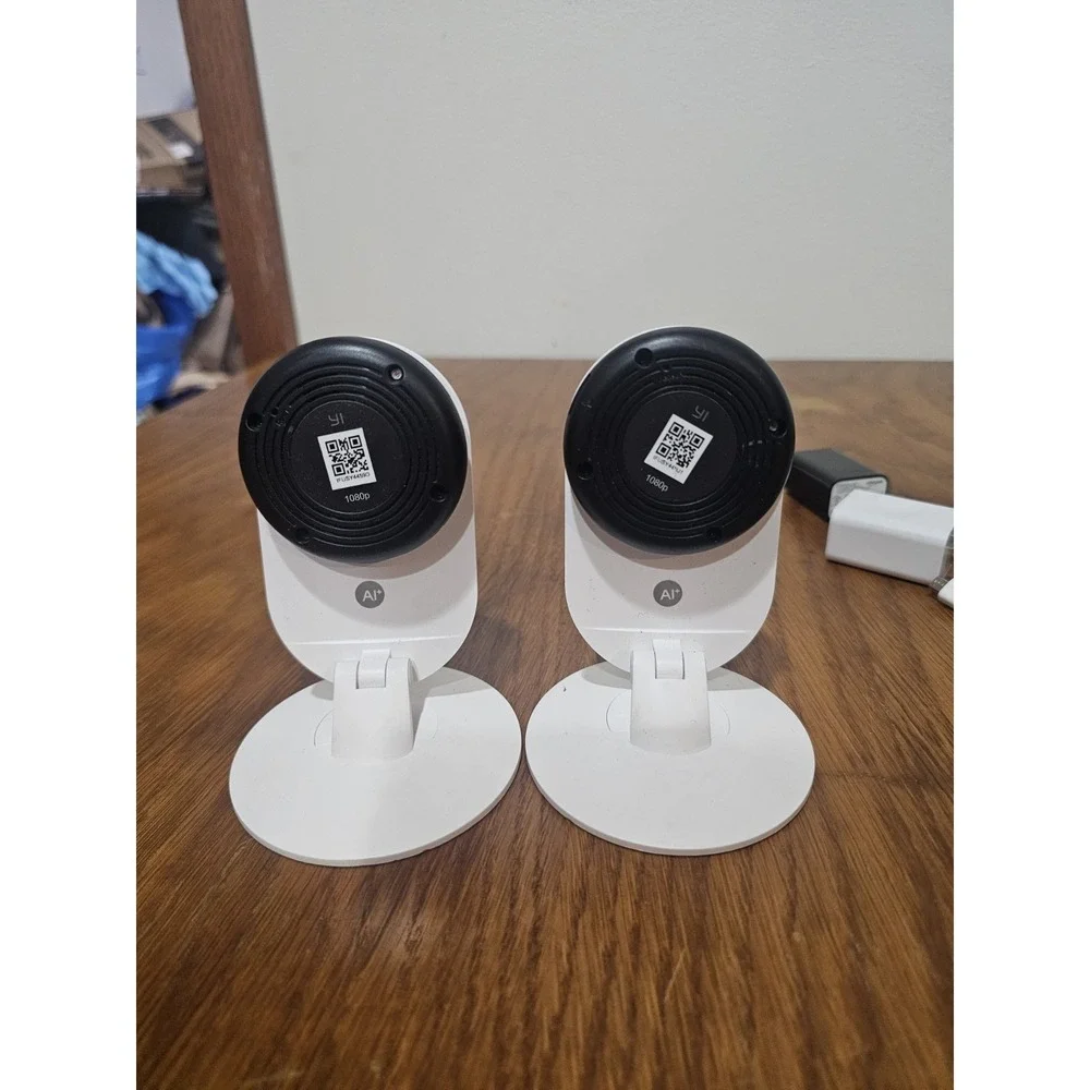 Lot Of 2 YI 1080p Home Camera For Indoor Security, Model YYS.2518 / YYS.2016